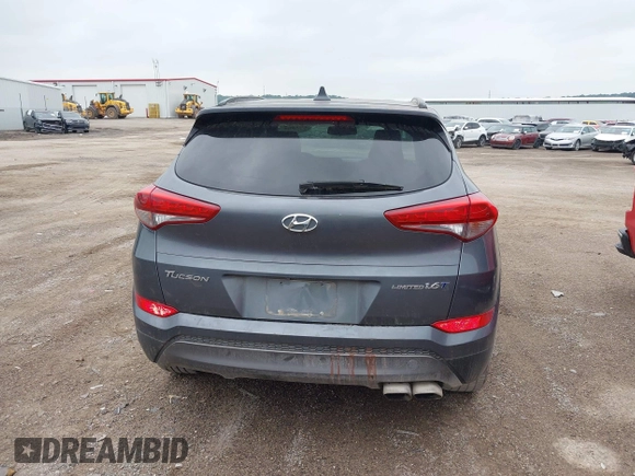 2016 Hyundai Tucson Limited z VIN KM8J33A22GU181677, wystawiony jako IAAI lot #42254025 z przebiegiem 239 287 mil mil oraz . Historia ofert i sprzedaży dostępna na DreamBid. Obrazek 16.