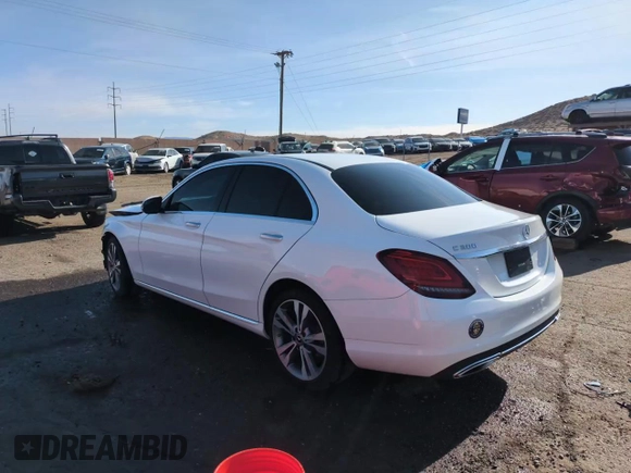 2020 Mercedes-Benz C with VIN W1KWF8DB1LR571800, listed as a Copart auction lot 52022015 with 67,156 mi miles and Salvage Title. Bid and sale history available at carsss.com. Image 14.