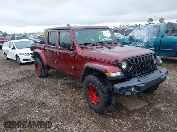 2022 Jeep Gladiator Texas Trail with VIN 1C6HJTAG5NL132164, listed as a IAAI auction lot 41911622 with 53,314 mi miles. Bid and sale history available at carsss.com. Image 1.