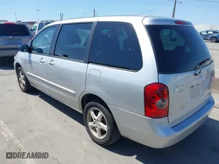 2003 Mazda MPV LX with VIN JM3LW28A230372567, listed as a IAAI auction lot 42081388 with 120,785 mi miles. Bid and sale history available at carsss.com. Image 3.