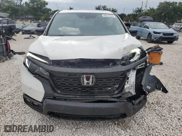 2021 Honda Passport EX-L with VIN 5FNYF7H55MB007768, listed as a Copart auction lot 89010335 with 21,551 mi miles and Salvage Title. Bid and sale history available at carsss.com. Image 5.