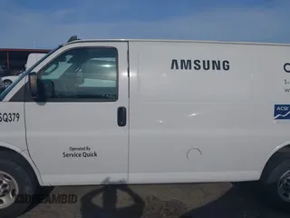 2019 Chevrolet Express Cargo Van with VIN 1GCWGAFP0K1170744, listed as a IAAI auction lot 42076354 with 218,813 mi miles. Bid and sale history available at carsss.com. Image 14.