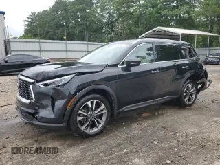 2023 Infiniti QX60 Luxe with VIN 5N1DL1FS5PC362269, listed as a Copart auction lot 59738215 with 35,994 mi miles and Salvage title. Bid and sale history available at DreamBid. Image 1.