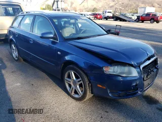 2007 Audi A4 2.0T with VIN WAUKF78EX7A220523, listed as a Copart auction lot 85817004 with 0 mi miles and Salvage Title. Bid and sale history available at carsss.com. Image 4.