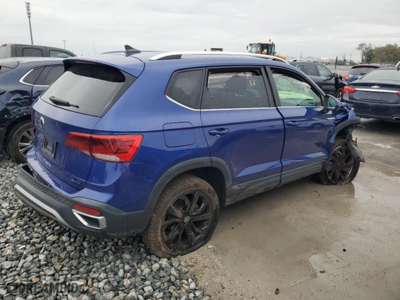 2022 Volkswagen Taos SE with VIN 3VVYX7B22NM032959, listed as a Copart auction lot 46033055 with NaN miles and Non Repairable. Bid and sale history available at carsss.com. Image 3.