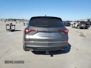 2022 Acura MDX with VIN 5J8YE1H31NL006356, listed as a Copart auction lot 81916534 with 35,638 mi miles and Salvage Title. Bid and sale history available at carsss.com. Image 6.