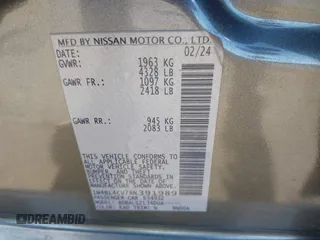 2024 Nissan Altima SR z VIN 1N4BL4CV7RN391989, wystawiony jako IAAI lot #42373504 z przebiegiem 34 653 mil mil oraz . Historia ofert i sprzedaży dostępna na DreamBid. Obrazek 9.