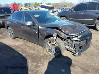 2014 Infiniti Q50 Premium with VIN JN1BV7AR0EM682316, listed as a IAAI auction lot 41635597 with 170,194 mi miles. Bid and sale history available at carsss.com. Image 1.
