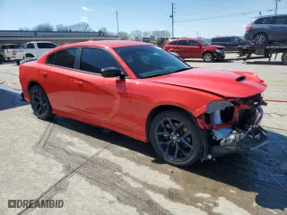 2021 Dodge Charger GT with VIN 2C3CDXHGXMH613146, listed as a Copart auction lot 49817615 with 33,383 mi miles and Salvage Title. Bid and sale history available at carsss.com. Image 4.