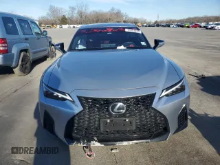 2023 Lexus IS with VIN JTHGZ1E29P5030517, listed as a Copart auction lot 45531435 with 36,301 mi miles and Salvage Title. Bid and sale history available at carsss.com. Image 5.