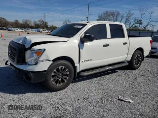 2019 Nissan Titan S with VIN 1N6AA1EK3KN502277, listed as a Copart auction lot 46460155 with 100,007 mi miles and Non repairable. Bid and sale history available at DreamBid. Image 1.