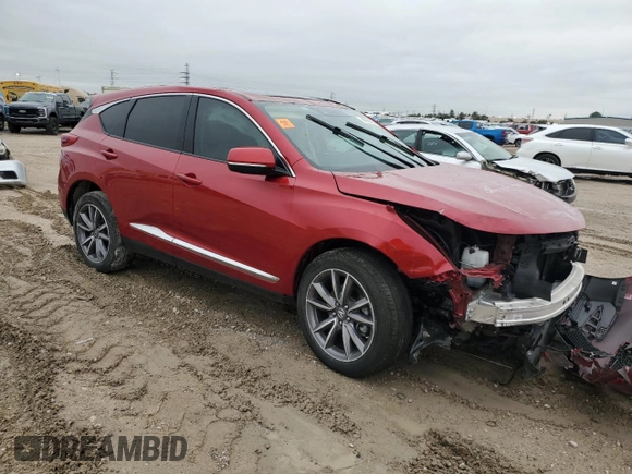 2020 Acura RDX Technology with VIN 5J8TC1H52LL020748, listed as a Copart auction lot 44591955 with 31,471 mi miles and Salvage title. Bid and sale history available at DreamBid. Image 4.