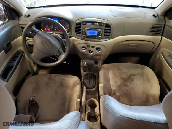 2011 Hyundai Accent GLS with VIN KMHCN4AC1BU615615, listed as a Copart auction lot 52428885 with 122,334 mi miles and Salvage Title. Bid and sale history available at carsss.com. Image 8.