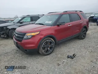 2013 Ford Explorer Sport with VIN 1FM5K8GT4DGC33144, listed as a Copart auction lot 43768165 with 163,170 mi miles and Salvage Title. Bid and sale history available at carsss.com. Image 1.
