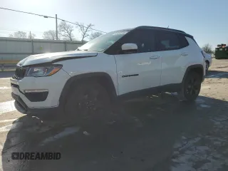 2018 Jeep Compass Latitude with VIN 3C4NJCBB1JT324663, listed as a Copart auction lot 45488595 with 107,779 mi miles and Salvage Title. Bid and sale history available at carsss.com. Image 1.