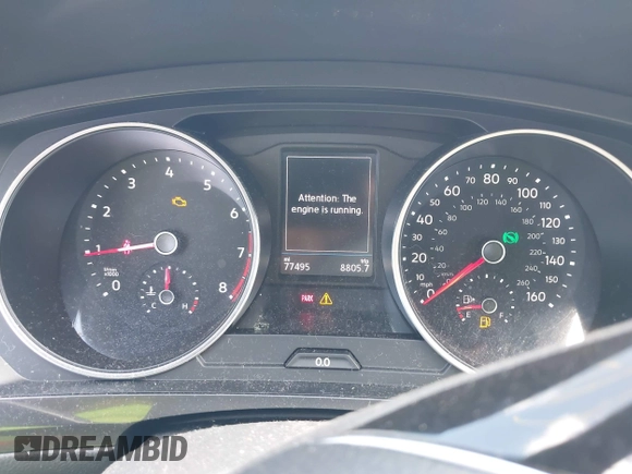 2018 Volkswagen Tiguan SEL with VIN 3VV3B7AX5JM053045, listed as a IAAI auction lot 41963017 with 77,495 mi miles and . Bid and sale history available at DreamBid. Image 7.