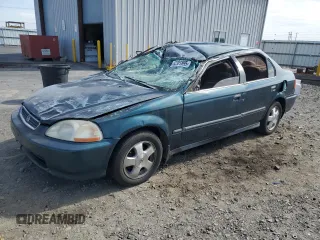 1996 Honda Civic LX O z VIN 2HGEJ6577TH501092, wystawiony jako Copart lot #62201895 z przebiegiem 240 009 mil mil oraz Szkoda całkowita • Salvage title. Historia ofert i sprzedaży dostępna na DreamBid. Obrazek 1.