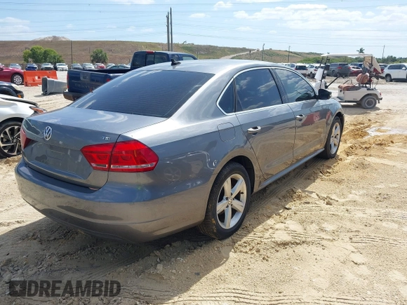 2015 Volkswagen Passat S with VIN 1VWAS7A38FC082760, listed as a IAAI auction lot 42156013 with 199,450 mi miles and . Bid and sale history available at DreamBid. Image 4.
