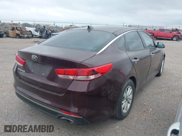 2017 Kia Optima LX with VIN 5XXGT4L3XHG160254, listed as a IAAI auction lot 41622748 with 80,012 mi miles. Bid and sale history available at carsss.com. Image 4.