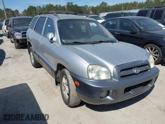 2005 Hyundai Santa Fe GLS with VIN KM8SC13D15U945622, listed as a IAAI auction lot 41722794 with 1 mi miles. Bid and sale history available at carsss.com. Image 1.