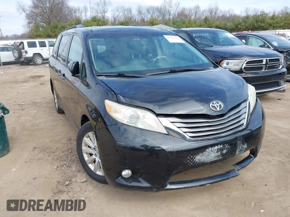 2013 Toyota Sienna XLE with VIN 5TDDK3DC9DS064154, listed as a IAAI auction lot 41898401 with 175,013 mi miles and . Bid and sale history available at DreamBid. Image 1.