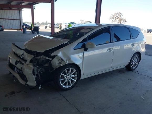 2012 Toyota Prius v Two with VIN JTDZN3EU5C3153353, listed as a IAAI auction lot 41408903 with 157,538 mi miles. Bid and sale history available at carsss.com. Image 17.