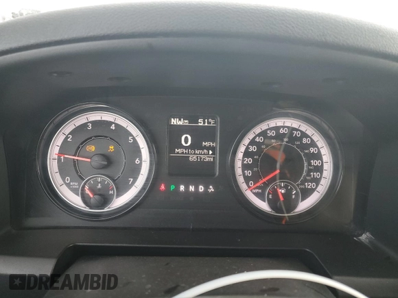 2021 Ram 1500 Classic SLT with VIN 1C6RR6LG1MS530343, listed as a Copart auction lot 83657354 with 65,173 mi miles and Salvage Title. Bid and sale history available at carsss.com. Image 9.