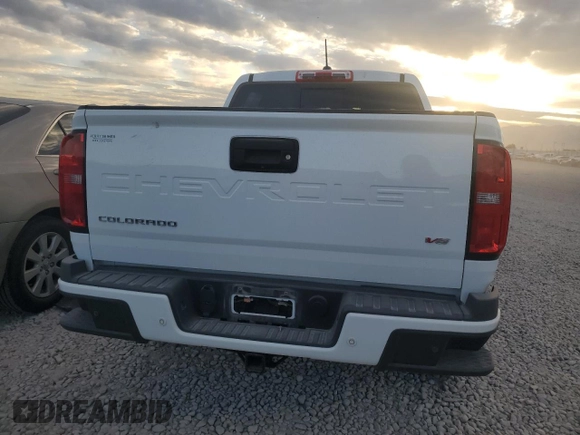 2021 Chevrolet Colorado 4WD Z71 with VIN 1GCGTDEN4M1231114, listed as a Copart auction lot 72928774 with 52,391 mi miles and Salvage Title. Bid and sale history available at carsss.com. Image 6.