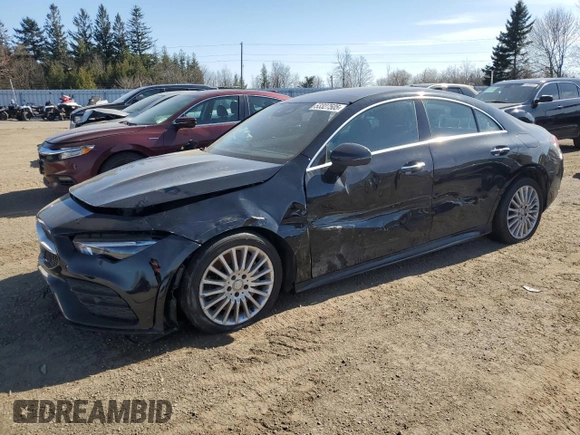2020 Mercedes-Benz CLA 250 with VIN WDD5J4HB7LN068406, listed as a Copart auction lot 53327505 with 96,726 mi miles and Salvage title. Bid and sale history available at DreamBid. Image 1.
