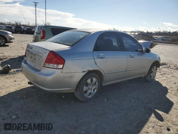 2007 Kia Spectra EX with VIN KNAFE121575476150, listed as a Copart auction lot 42900505 with Not provided miles and Salvage title. Bid and sale history available at DreamBid. Image 3.