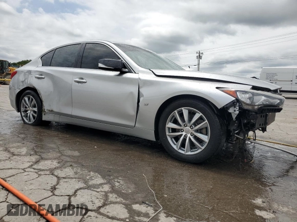 2015 Infiniti Q50 Premium with VIN JN1BV7APXFM344065, listed as a Copart auction lot 61859345 with 39,145 mi miles and Salvage title. Bid and sale history available at DreamBid. Image 4.