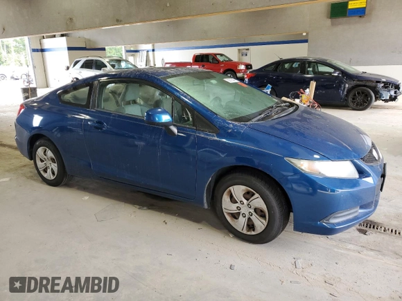 2013 Honda Civic Cpe LX with VIN 2HGFG3B50DH501568, listed as a Copart auction lot 69918444 with 177,826 mi miles and Salvage Title. Bid and sale history available at carsss.com. Image 4.