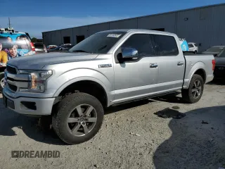 2019 Ford F-150 XL with VIN 1FTEW1E45KFB43127, listed as a Copart auction lot 50134345 with 194,396 mi miles and Salvage Title. Bid and sale history available at DreamBid. Image 1.