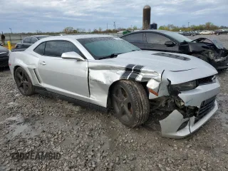 2014 Chevrolet Camaro SS with VIN 2G1FT1EW6E9156294, listed as a Copart auction lot 50140645 with 136,854 mi miles and Salvage title. Bid and sale history available at DreamBid. Image 4.