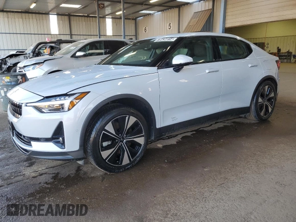 2023 Polestar 2 with VIN YSMEG3KA8PL159368, listed as a Copart auction lot 75434814 with 17,214 mi miles and Non Repairable. Bid and sale history available at carsss.com. Image 1.
