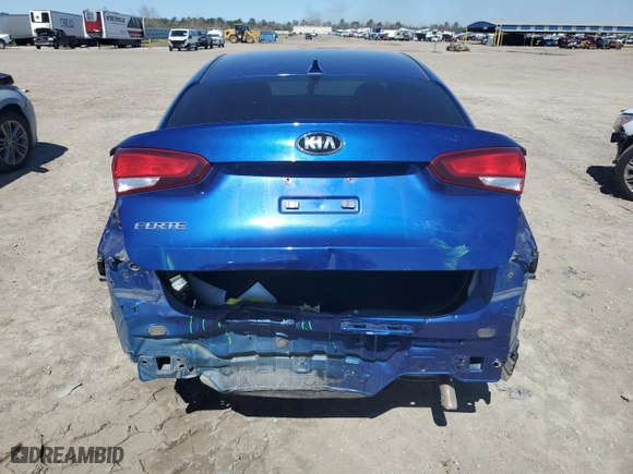 2017 Kia Forte LX with VIN 3KPFK4A76HE029500, listed as a Copart auction lot 47666495 with 86,191 mi miles and Salvage Title. Bid and sale history available at carsss.com. Image 6.