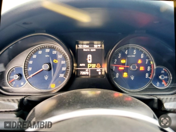 2014 Maserati GranTurismo Sport z VIN ZAM45VMAXE0088951, wystawiony jako Copart lot #78580054 z przebiegiem 72 970 mil mil oraz Szkoda całkowita • Salvage title. Historia ofert i sprzedaży dostępna na DreamBid. Obrazek 9.