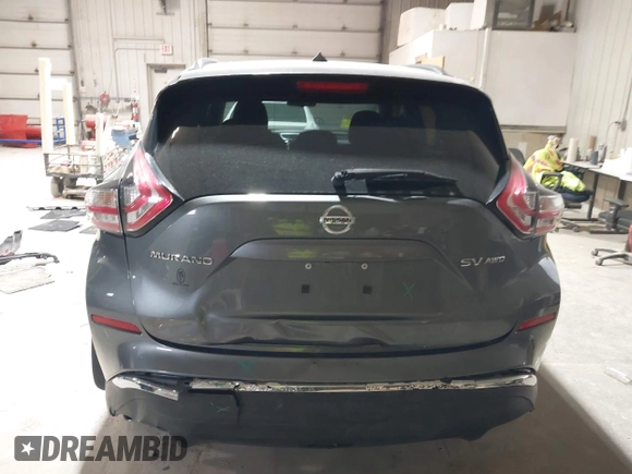 2016 Nissan Murano SL z VIN 5N1AZ2MH5GN125297, wystawiony jako IAAI lot #41973437 z przebiegiem 76 391 mil mil oraz . Historia ofert i sprzedaży dostępna na DreamBid. Obrazek 17.