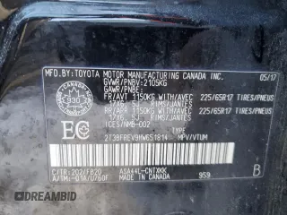 2017 Toyota RAV4 LE with VIN 2T3BFREV9HW651814, listed as a Copart auction lot 47634475 with 144,407 mi miles and Salvage Title. Bid and sale history available at carsss.com. Image 13.