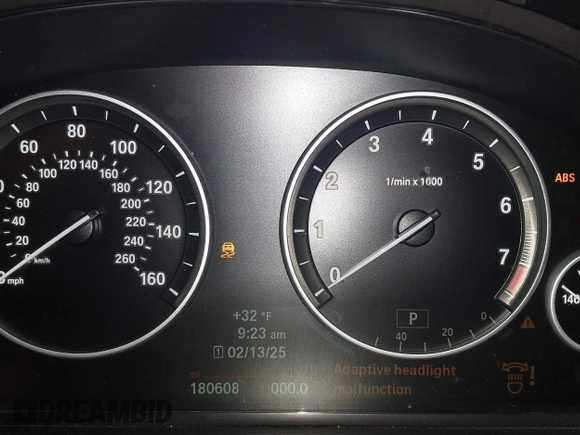 2014 BMW 5 Series 535i xDrive with VIN WBA5B3C53ED292653, listed as a IAAI auction lot 41568357 with 180,608 mi miles and . Bid and sale history available at carsss.com. Image 7.