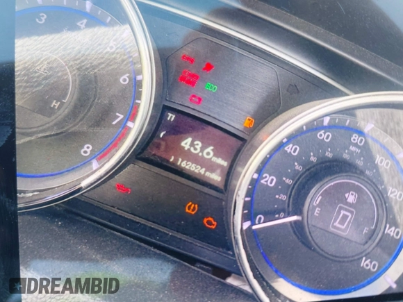 2013 Hyundai Sonata Limited with VIN 5NPEC4AC4DH722030, listed as a IAAI auction lot 41828152 with 162,524 mi miles and . Bid and sale history available at DreamBid. Image 15.