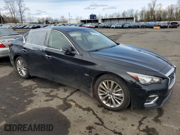 2018 Infiniti Q50 3.0t LUXE with VIN JN1EV7AR3JM444404, listed as a Copart auction lot 48732565 with 42,118 mi miles and Salvage Title. Bid and sale history available at carsss.com. Image 4.