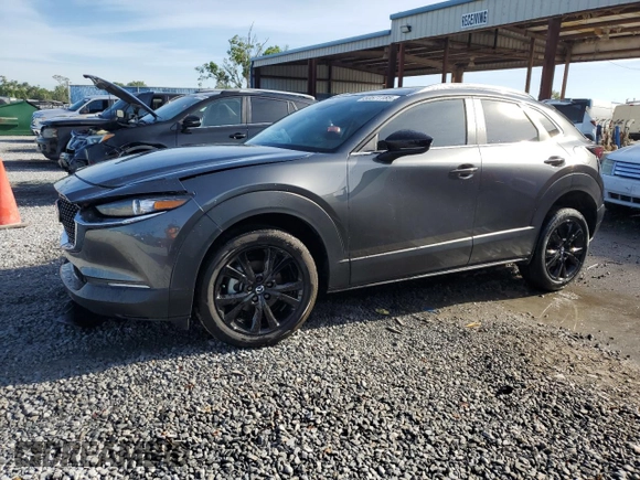 2025 Mazda CX-30 2.5 S Select Sport with VIN 3MVDMBBM4SM787924, listed as a Copart auction lot 50571185 with 1,608 mi miles and Salvage Title. Bid and sale history available at carsss.com. Image 1.