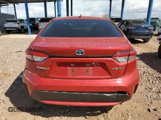 2021 Toyota Corolla Hybrid LE with VIN JTDEAMDE0MJ003030, listed as a Copart auction lot 51829235 with 82,907 mi miles and Salvage Title. Bid and sale history available at carsss.com. Image 6.