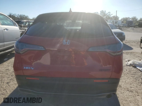 2023 Honda HR-V Sport with VIN 3CZRZ1H56PM720634, listed as a Copart auction lot 82148494 with 55,906 mi miles and Salvage Title. Bid and sale history available at carsss.com. Image 6.