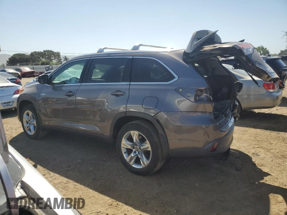 2016 Toyota Highlander Limited with VIN 5TDDCRFH0GS018466, listed as a Copart auction lot 55974825 with 136,099 mi miles and Salvage title. Bid and sale history available at DreamBid. Image 2.