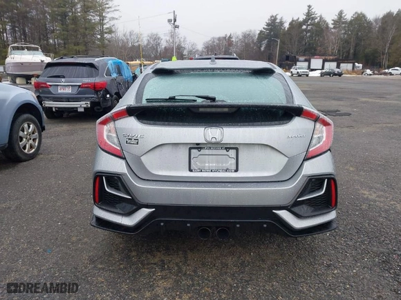2021 Honda Civic Hatchback Sport with VIN SHHFK7H46MU423627, listed as a IAAI auction lot 41023059 with NaN miles. Bid and sale history available at carsss.com. Image 16.