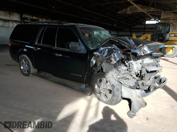 2015 Ford Expedition EL Platinum with VIN 1FMJK1LT5FEF18056, listed as a Copart auction lot 85509714 with 156,219 mi miles and Salvage Title. Bid and sale history available at carsss.com. Image 4.