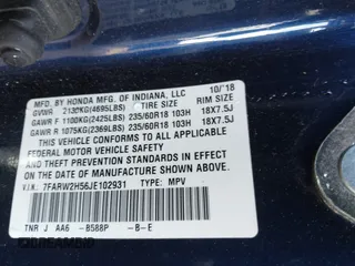 2018 Honda CR-V EX with VIN 7FARW2H56JE102931, listed as a IAAI auction lot 41849457 with 87,972 mi miles and . Bid and sale history available at DreamBid. Image 9.