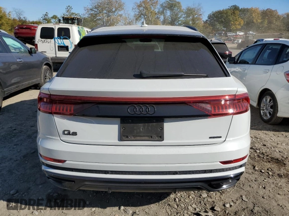 2022 Audi Q8 Premium Plus with VIN WA1EVBF13ND009465, listed as a Copart auction lot 76767644 with 49,868 mi miles and Salvage Title. Bid and sale history available at carsss.com. Image 6.